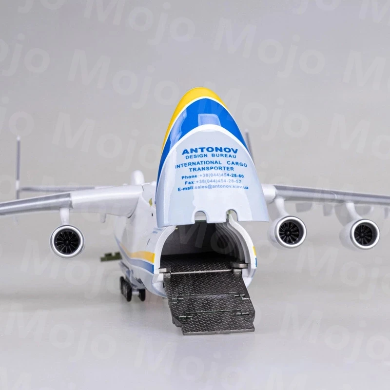جديد بمقياس 1:200 طائرة Antonov An-225 نماذج نفاثة طائرة دييكاست طائرات النقل الراتنج النسخ المتماثل مع حامل عرض للطائرة