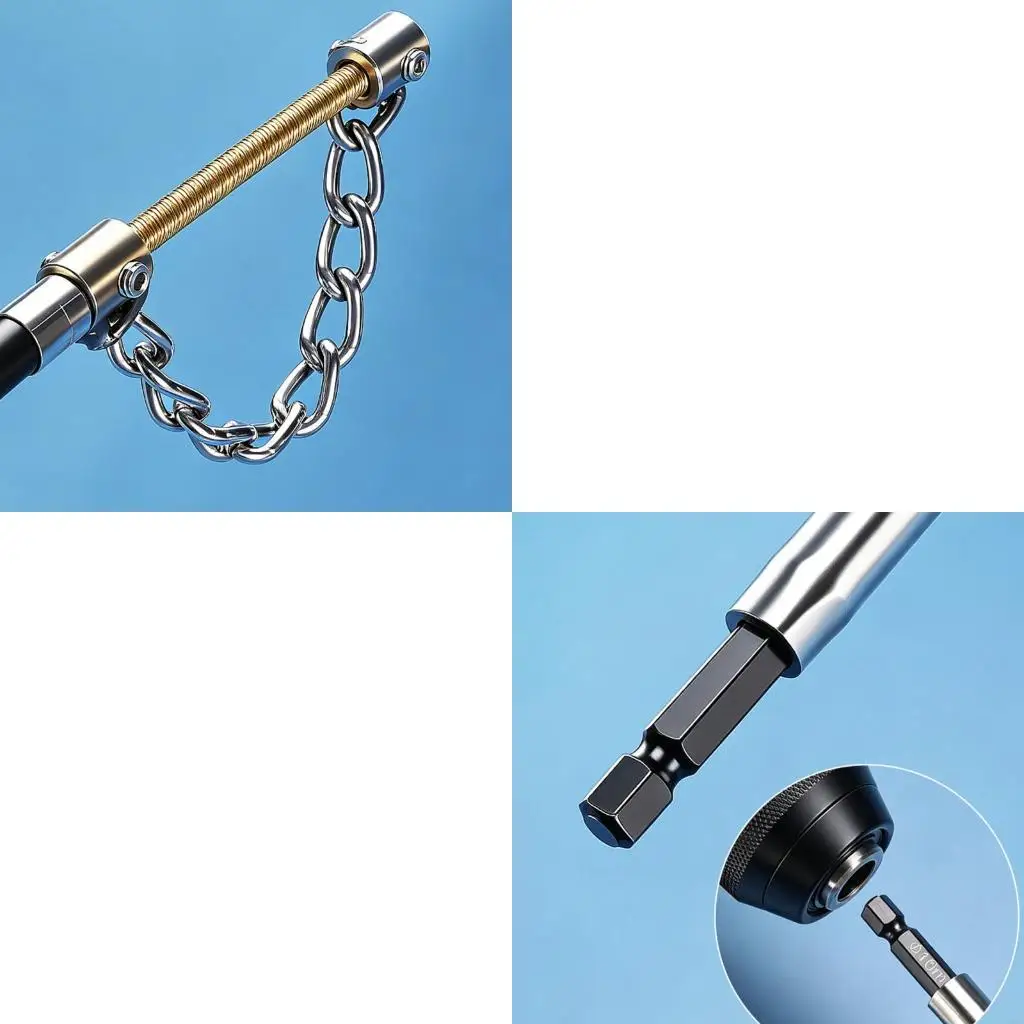 F19B Chain Spring for Bathroom Kitchen Sink Oil Clogs Home Industrial Plumbing