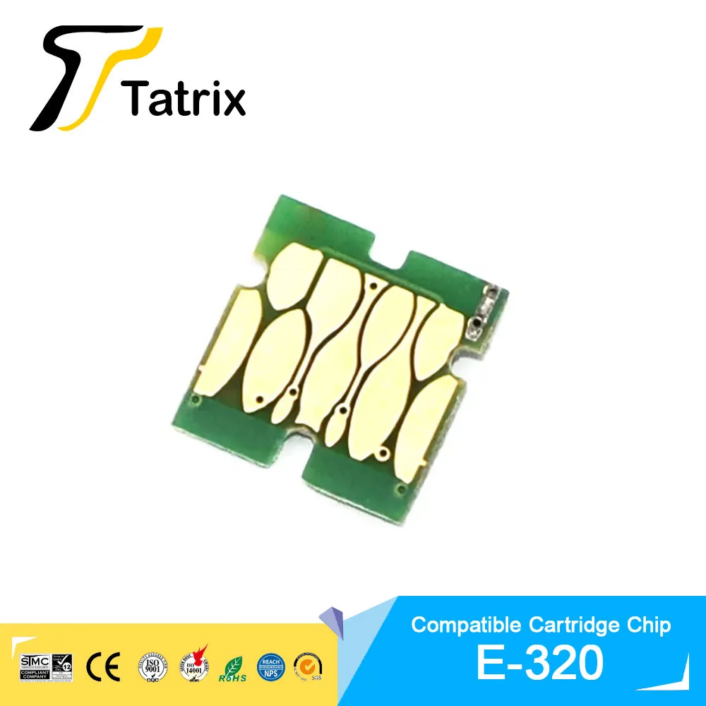 Tatrix Cartridge Chip for Epson 320 Ink Cartridge .  Compatible Chip for T320 E-320 For Epson PictureMate PM-400 PM-401 Printer