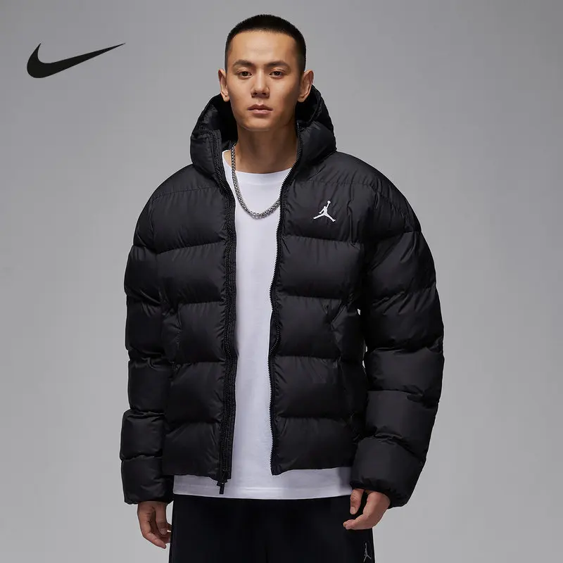 Nike Men's Cotton-padded Loose  Winter New Warm Anti-splashing Cotton-padded Clothing HV0533-010