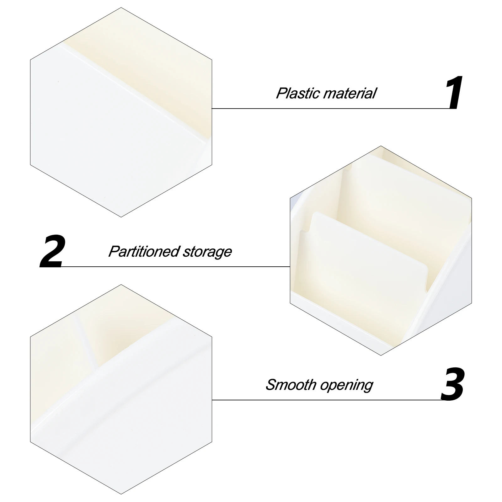 

2pcs Remote Control Storage Box Desktop Organizer Phone Stationery Container Space Saving Household Closet Living Room