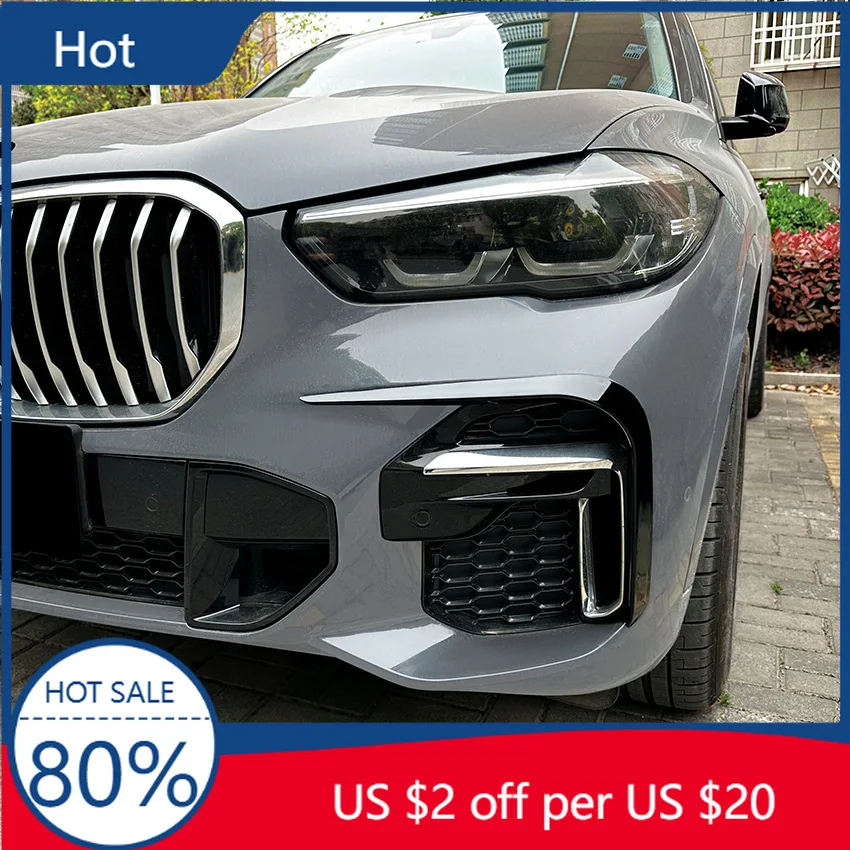 

Бамперы для BMW X5 G05 M Sport 2019 2020 2021 2022, передний бампер, разделитель, противотуманная фара, гриль, спойлер, крышка, вентиляционное отверстие, ветровой нож, корпус K
