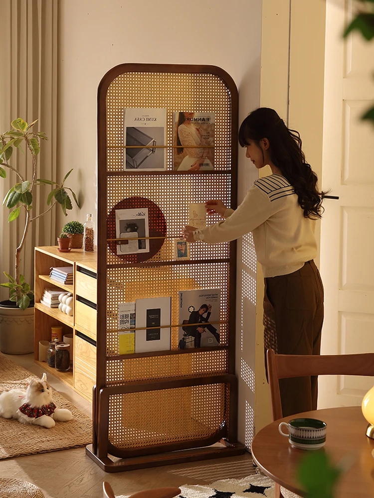 Partición de pantalla de madera maciza retro china, voltada al