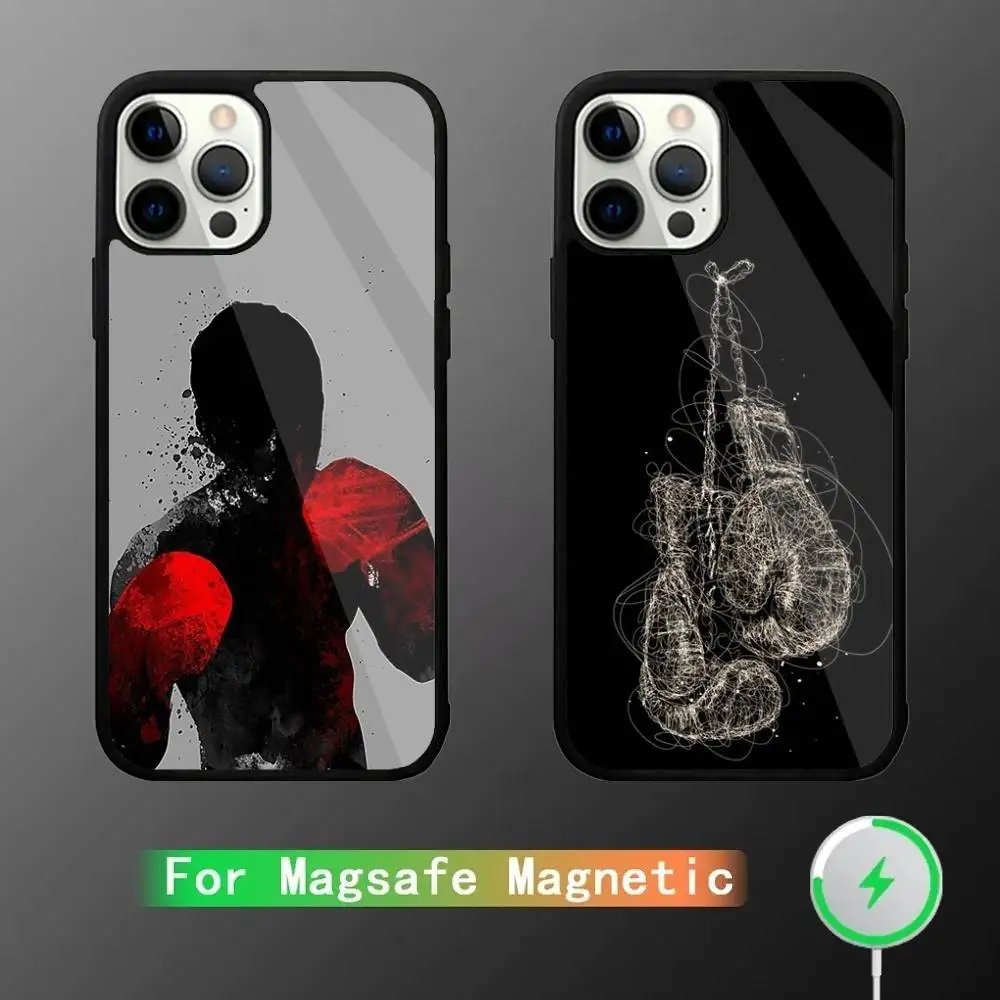 

Boxing Gloves Phone Case For iPhone 16,15,14,13,12,11,Pro,Max,Plus,Mini,SE New Magsafe Magnetic Wireless Charging