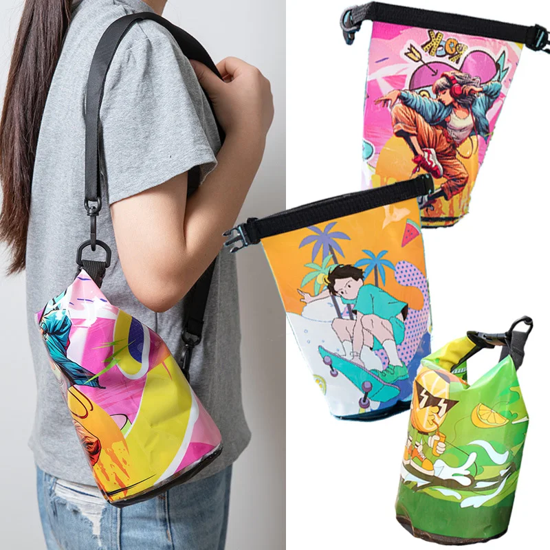 

Водонепроницаемый гермомешок-рюкзак объемом 3,5 л из ПВХ с ролл-топом для каякинга, гребли, плавания, походов и кемпинга