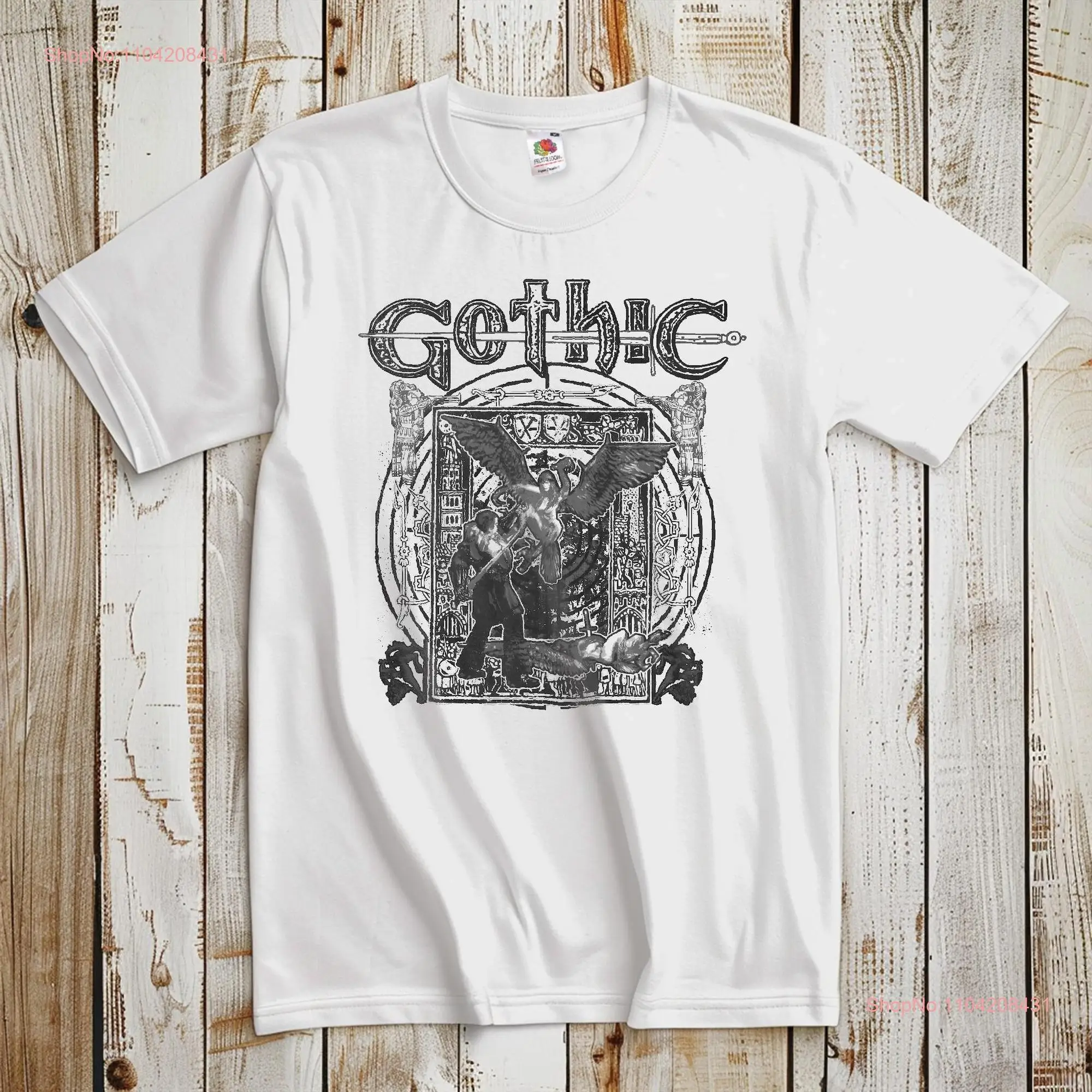 Harpy Gothic 2001 Classic Video GameT T Shirt Retro Gamer Gaming Black and White Size S 5XL long or short sleeves