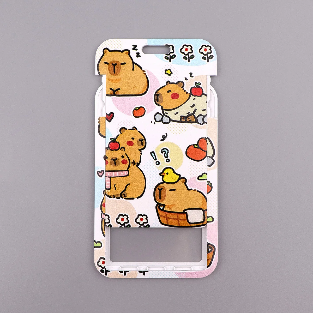 

Cute Cartoon Animal Kapibala Lanyard Neck Strap Keychain Card Cover Badge Holder Mobile Phone Hang Rope Keyring Accessories Gift