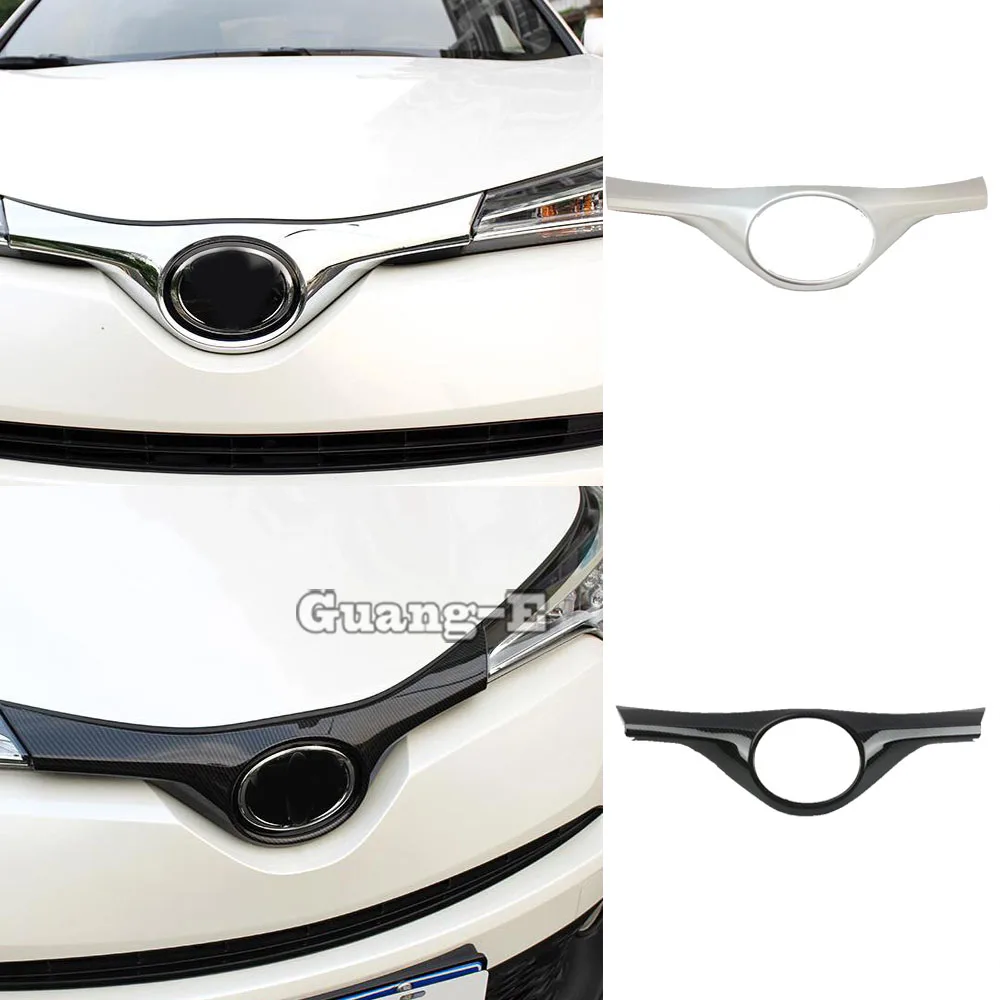 

Car Cover Bumper Engine ABS Plastic Trim Front Grid Grill Grille Frame Edge Stick For Toyota C-HR CHR 2017 2018 2019 2020 2021