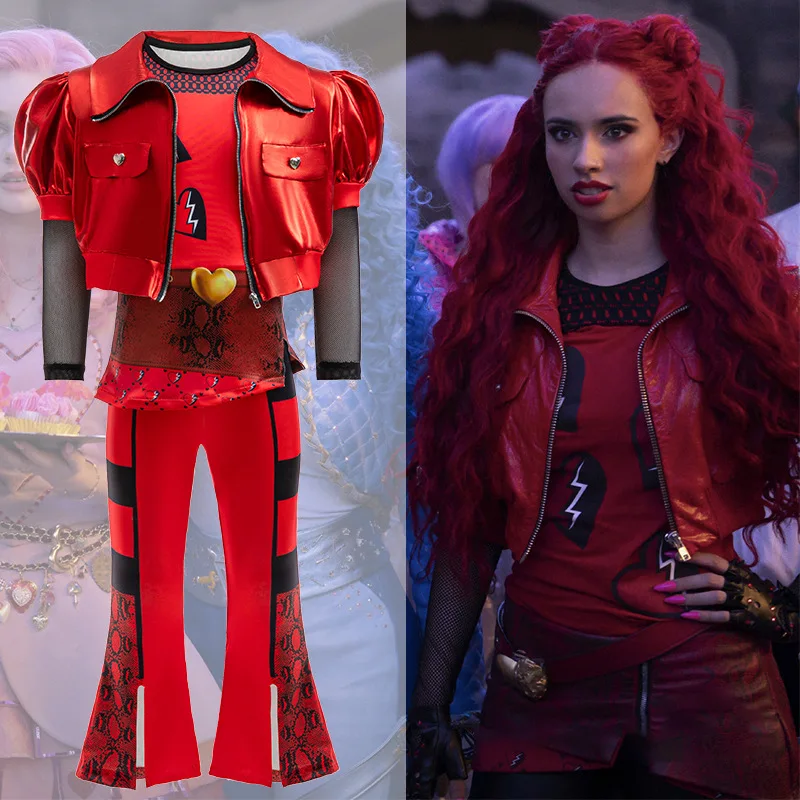 Pink and Red Clothing Halloween Movies Descendants 4 Clothing Children's Movie 