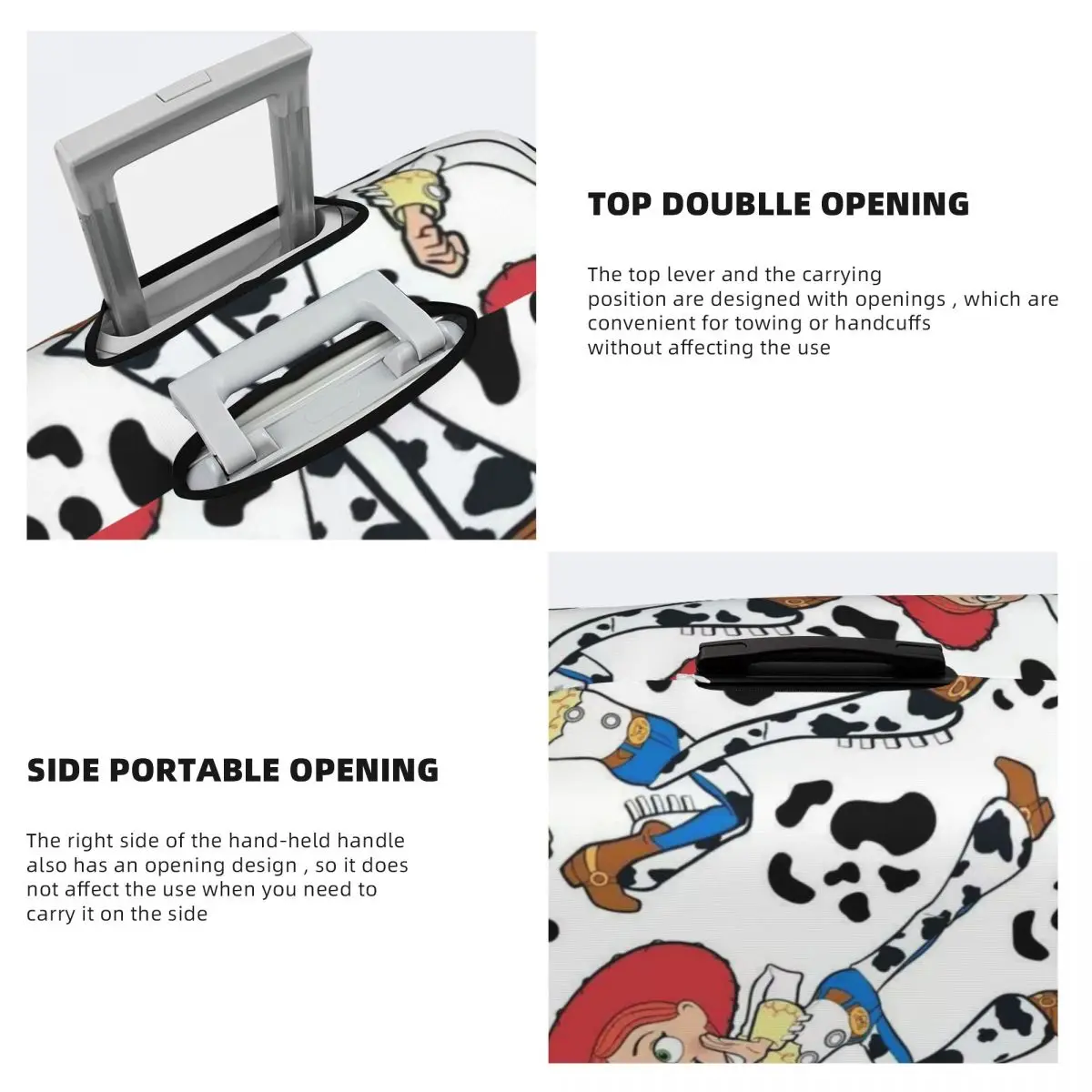 Fundas elásticas para maletas de viaje, Protector de equipaje de dibujos animados de Toy Story, moda personalizada