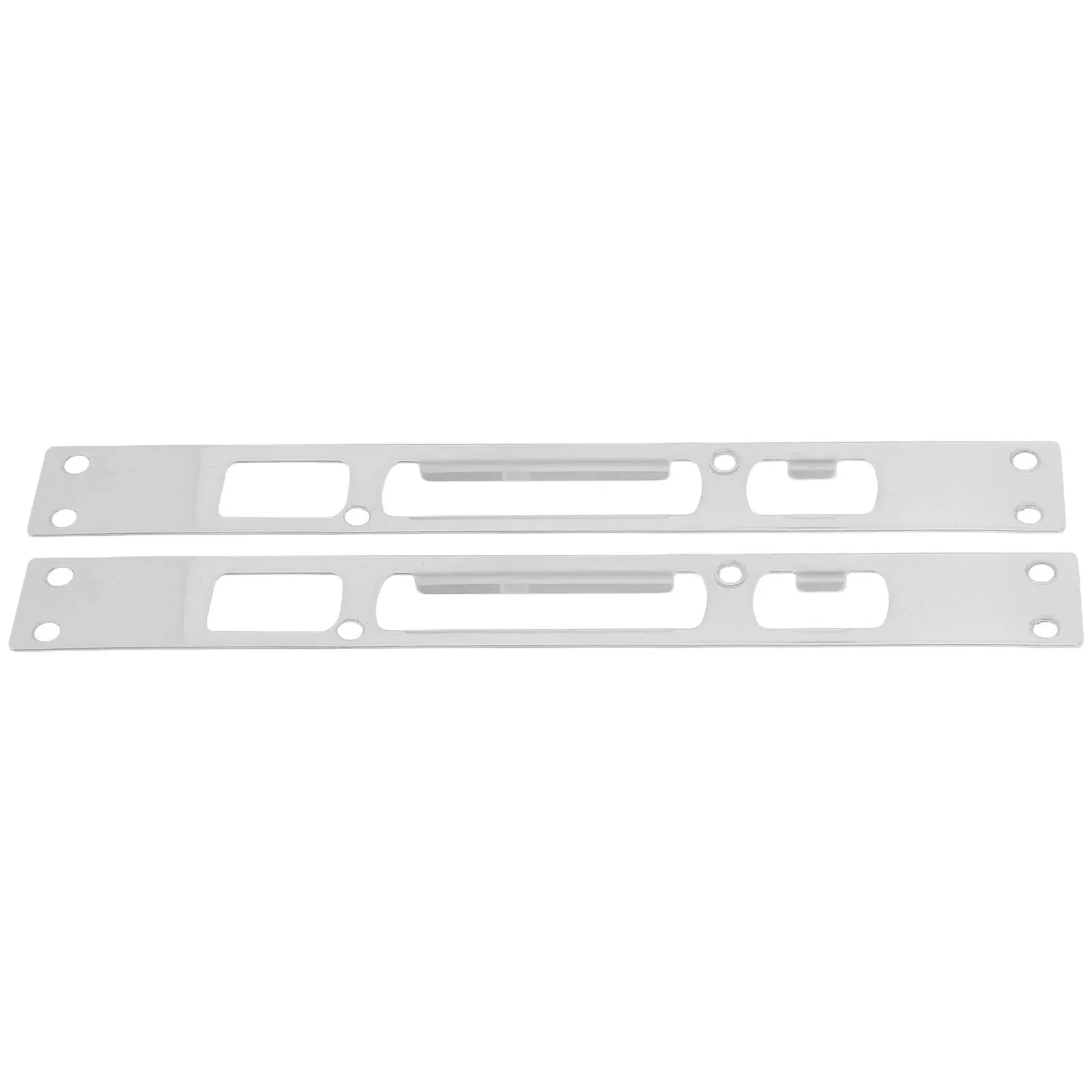 

2Pcs Stainless Steel Extended Strike Plate for Door Frame Reinforcement Deadbolt Security Lock Body Front Exterior Doors