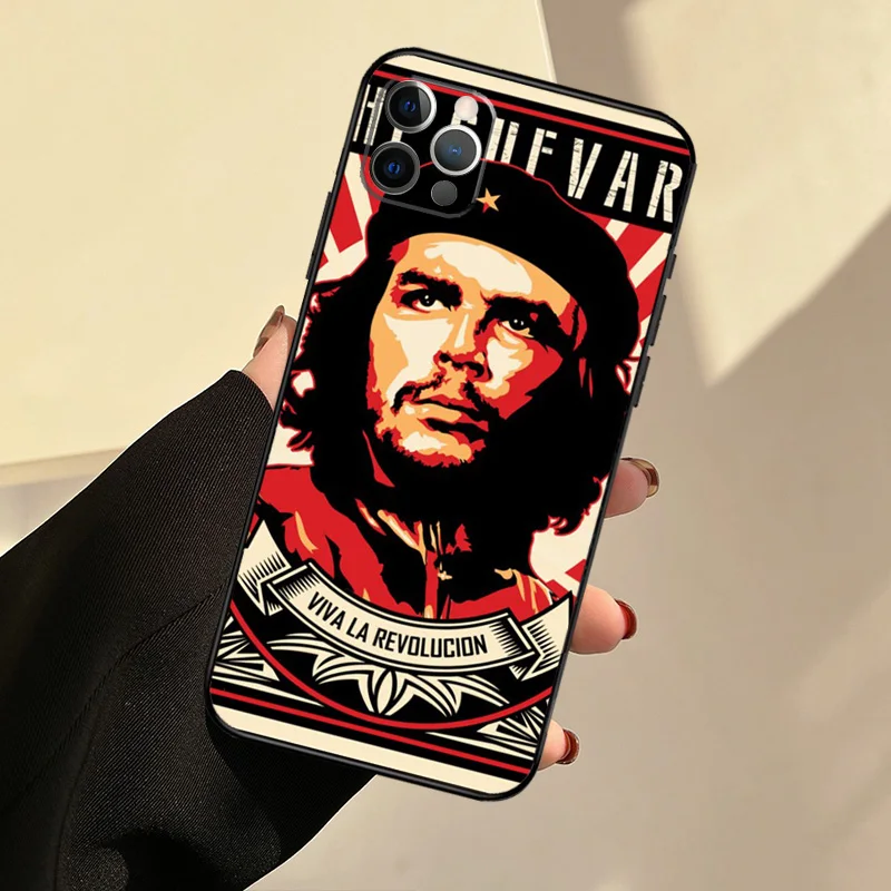 Che Guevara Smoking Cigar leader Phone Case For iPhone 14 13 12 Mini 11 Pro Max SE 2020 6 7 8 Plus X XS Max XR Cover Shell