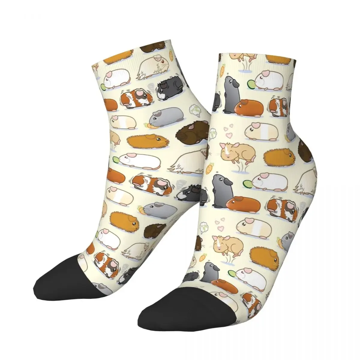 

Guinea Pig Hamster Show Off One's Cleverness Ankle Socks Male Mens Women Autumn Stockings Printed