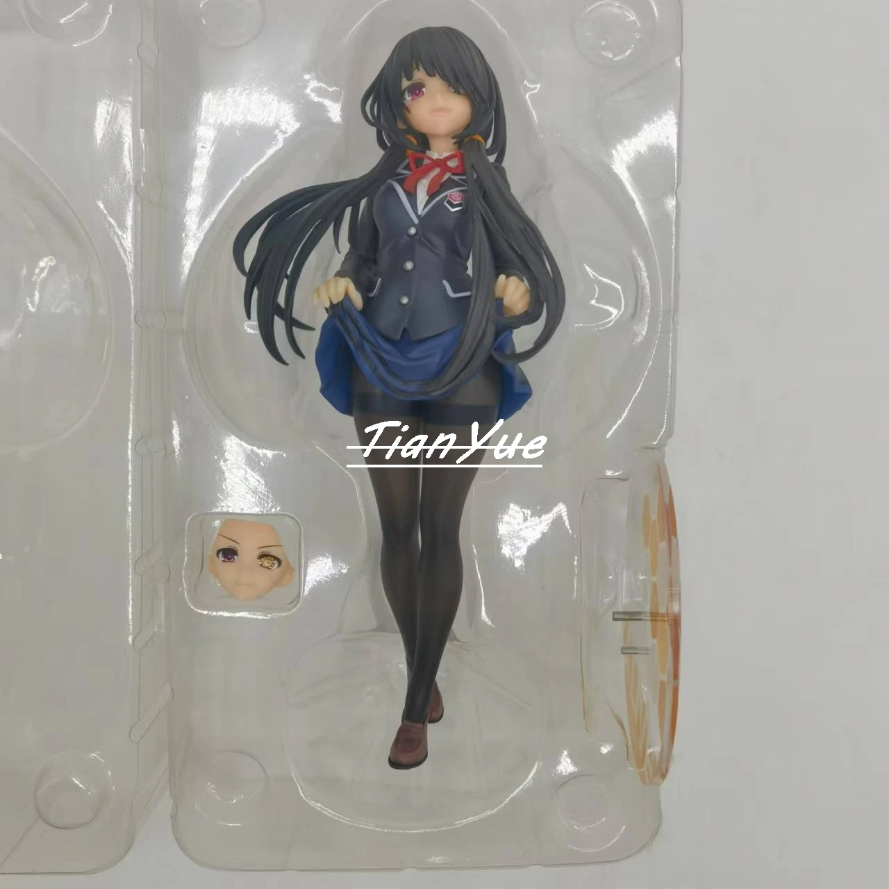 Anime DATE A LIVE Tokisaki Kurumi Uniform version cute girl Beautiful Girls Model Toys Gift 22cm