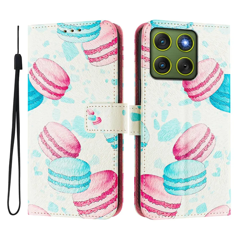 حافظة جلدية بتصميم زهرة ريترو لهاتف موتورولا موتو إيدج 70X70 Air 5G Edge70 غطاء مغناطيسي قابل للطي حقائب هاتف جميلة #6