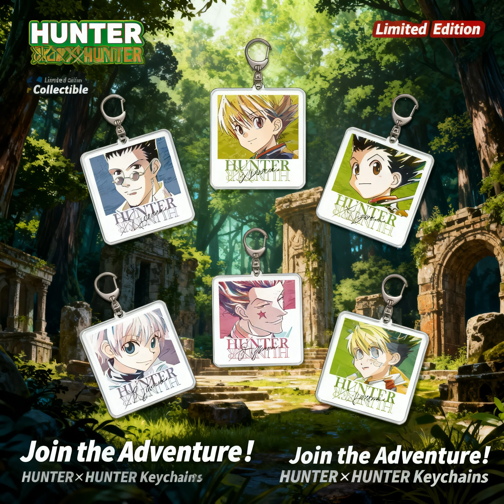 

Full Time Hunter Anime Acrylic Keychain Pendant Wholesale School Creative Accessories Keychain
