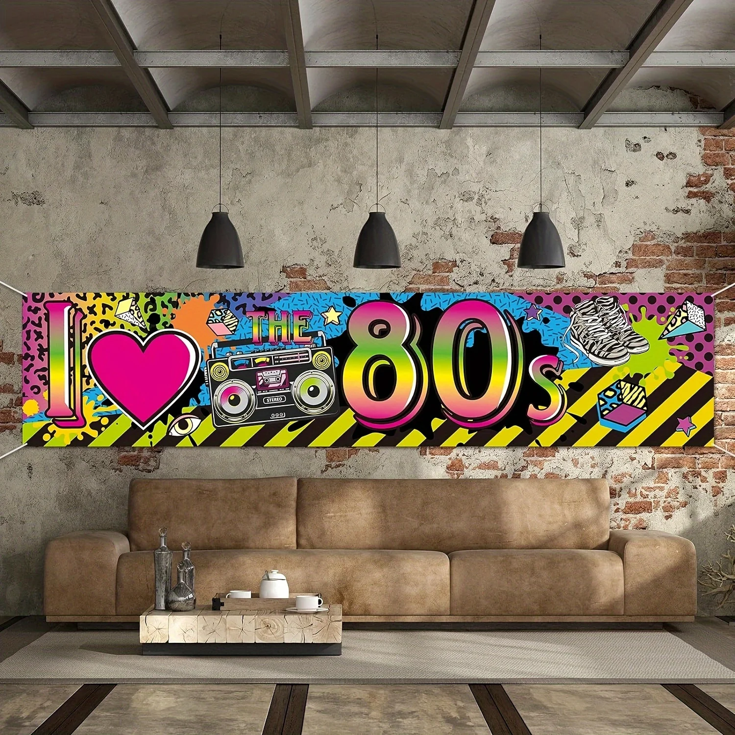 80s Party Decorations I Love 80s Banner 1980s Hip Hop Sign Backdrop Photo Booth Birthday Party Supplies 1980s Party Decors