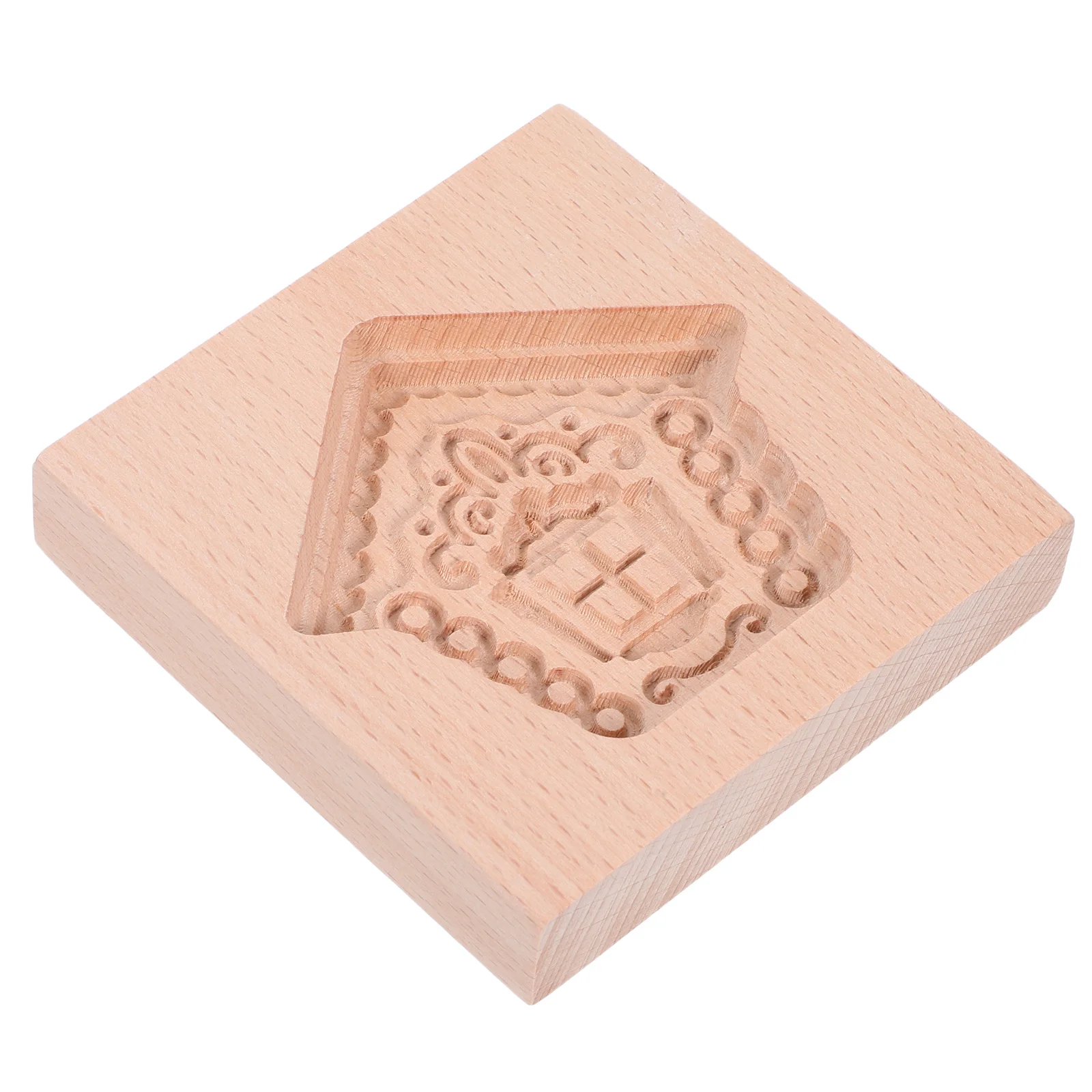 Stampi per biscotti intagliati in legno Casa di Natale Biscotti Timbri per goffratura Vacanza Cottura fai da te Strumenti per tagliare biscotti di Natale Strumenti di cottura fai da te