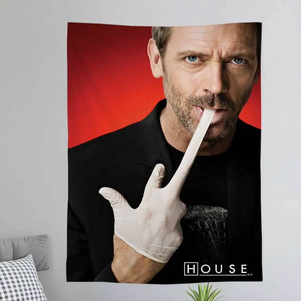Medical Drama House MD TV Show Colorful Tapestry Wall Hanging Cheap Hippie Wall Hanging Bohemian Wall Tapestries Mandala Wall