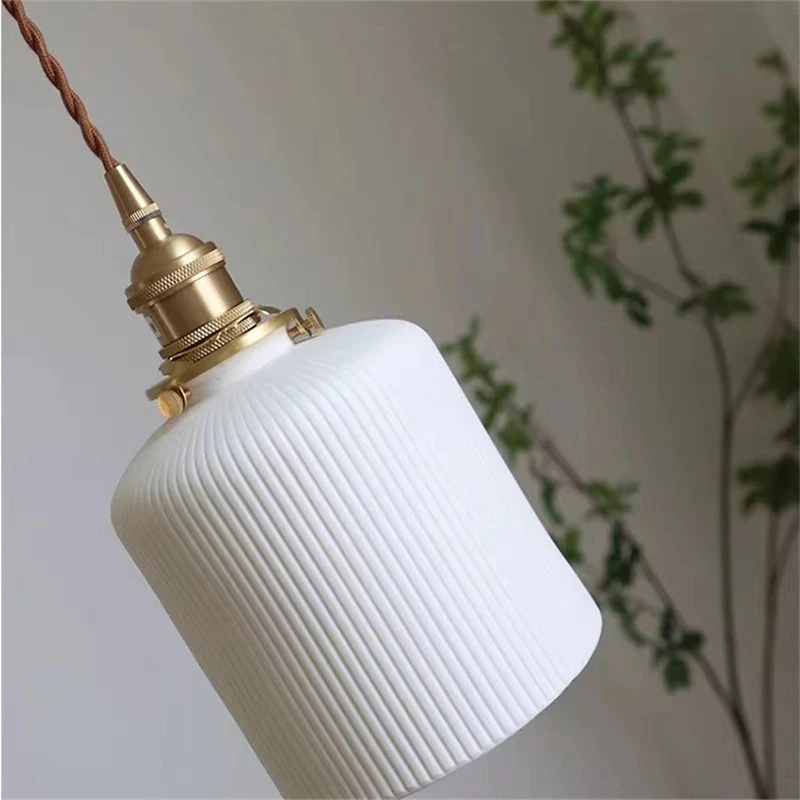 

Керамический подвесной светильник для кухонного острова, столовой, люстра в скандинавском ретро-стиле, декор для дома, потолочные подвесные светильники