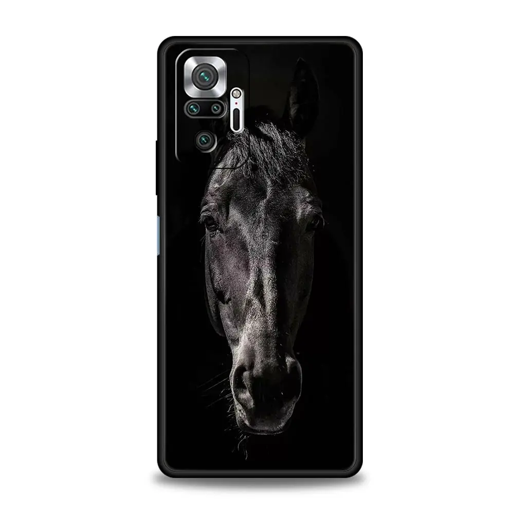 Running Horse Wild Animals Phone Case For Xiaomi Redmi Note 13 12 5G 11 10 Pro Plus 4G 9S 9 8 7 9T 13C 10C 9C 9A Silicone Cover