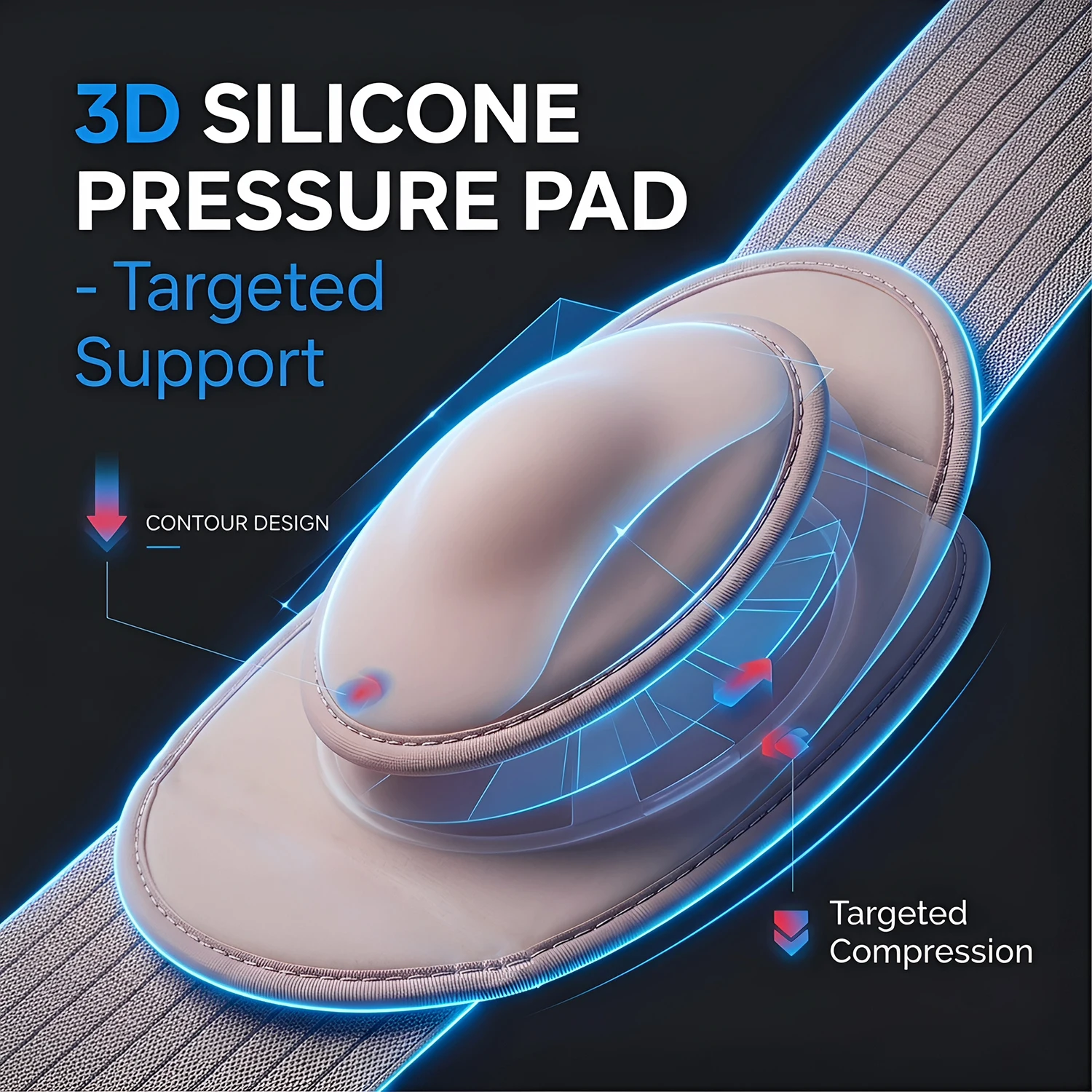 

SSUNTAK Adjustable Umbilical Hernia Belt Abdominal Support Binder Abdominal Brace for Epigastric Incisional Inguinal Support