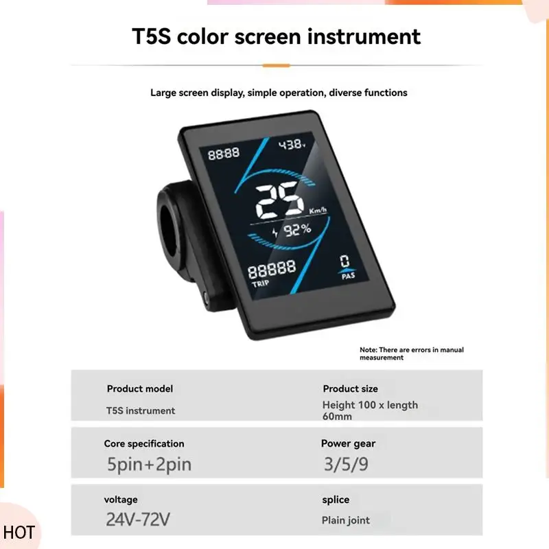 News 36V 48V 26A Brushless Controller T5S LCD Display Meter+130X Throttle Kit For Electric Scooter E-Bike Repair Kit