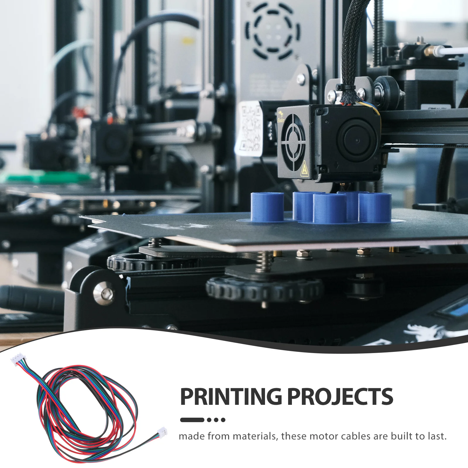 6Pcs 2M .54 to 6Pin Motor Connection Terminals for 3D Printer Stable Operation High Conductivity Motor Wire Splices