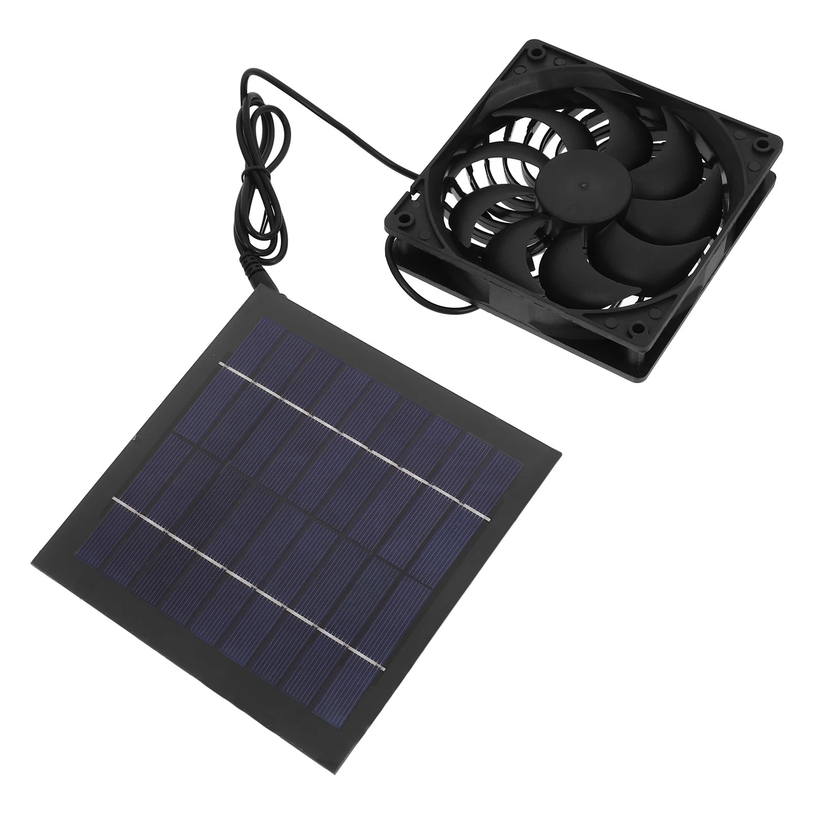 

1Set Solar Panels Cooling Fan High Efficiency Wind Speed for Pet Chicken Dog Ventilation System Energy Saving Solar