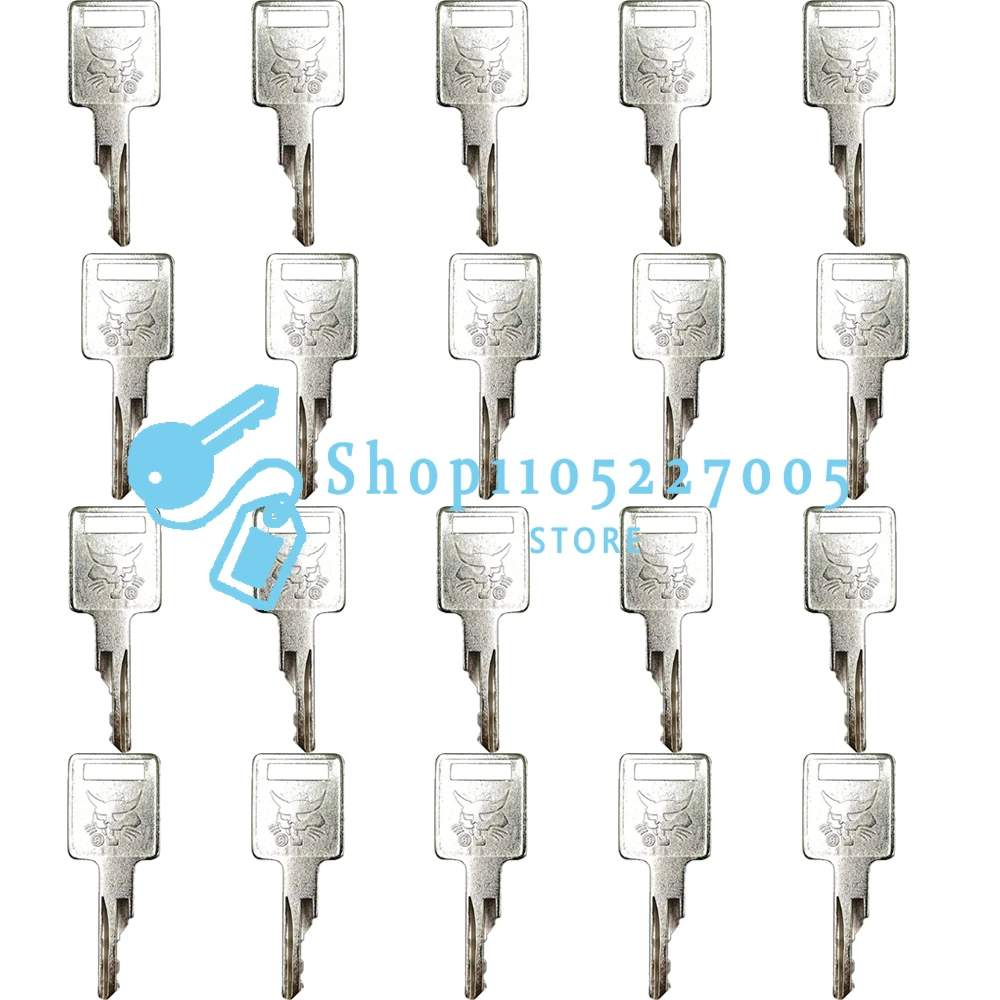 20/10/5/1PCS New Bobcat Keys Is Applicable To S550, S185 Skid Steer Loader, Sweeper Key, S331 / S160 Excavator