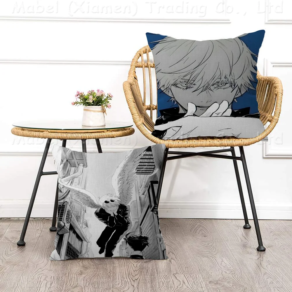 

Jujutsu Kaisen Anime Pillow Cover For Bedroom Room And Living Room Sofa Decorative Cushion Cover