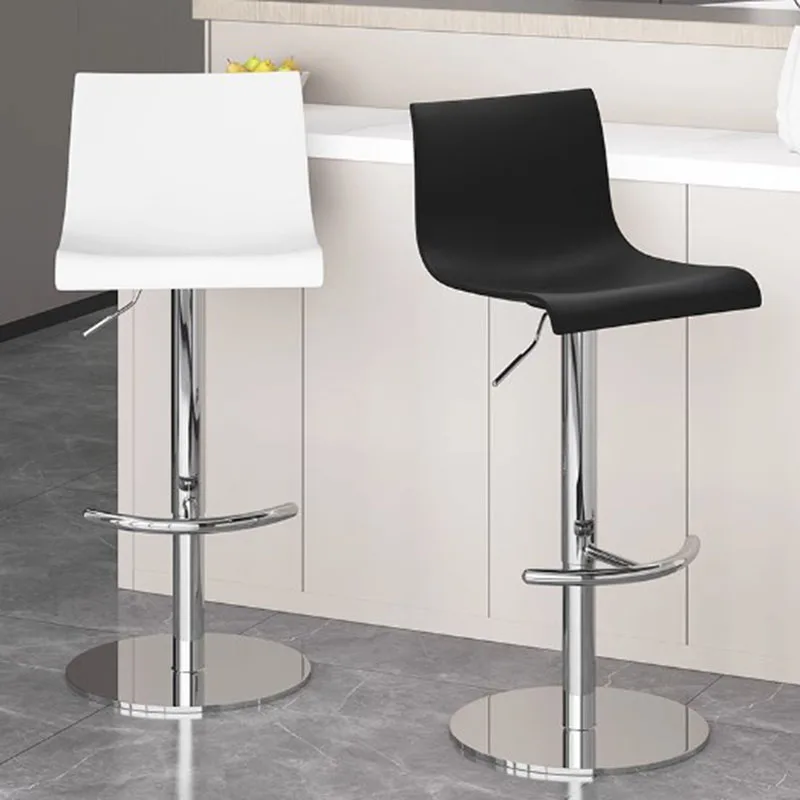 

Coffee Shop Steel Bar Chairs Stool Lounge Design White High Chair Nordic Swivel tabouret haut pour cuisine Bar Furniture