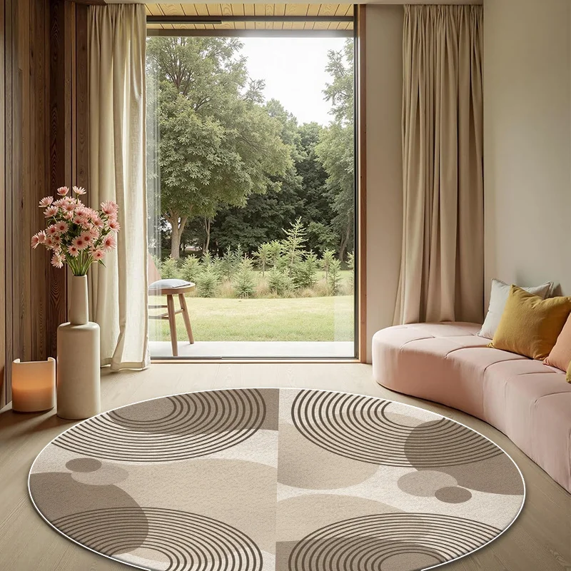 Vintage Modern Curve Graphic Floor Carpet Durable Entrance Rug For Coffee Shop Office Supermarket Store Display