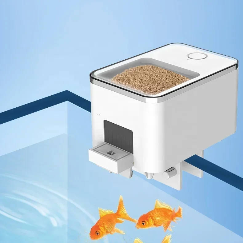 Wifi App Control Fish Feeder Fish Tank Food Dispenser Flexible Portion Discharging Multiple Timing Setting