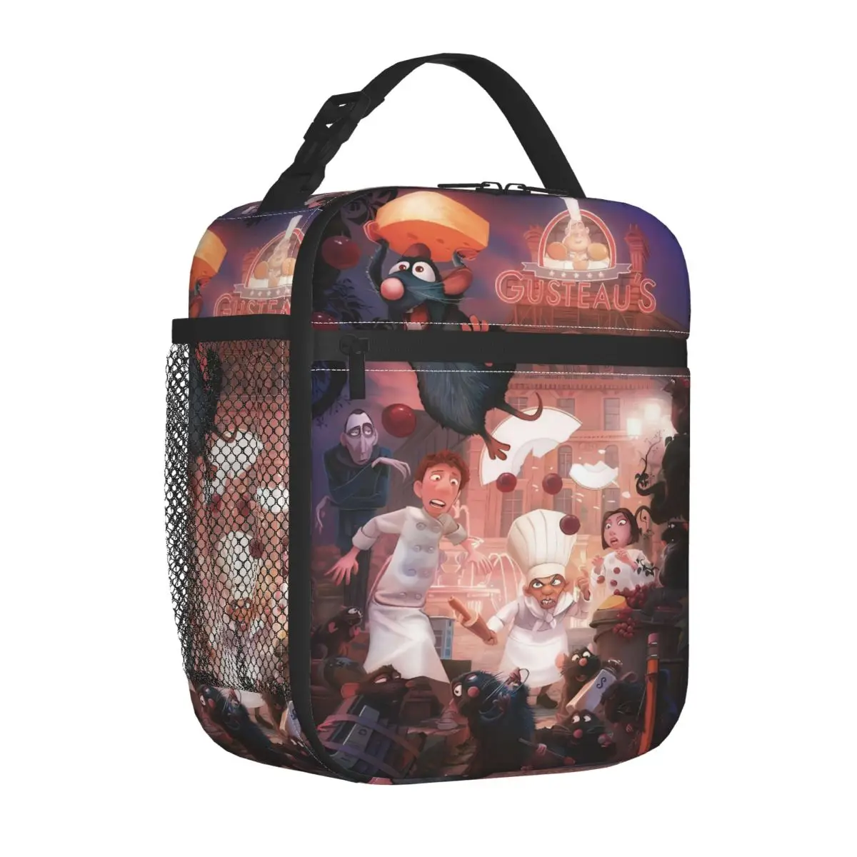 

Ratatouille Lunch Bag Leisure Lunch Box For Men Office Portable Cooler Bag Oxford Print Thermal Lunch Bags