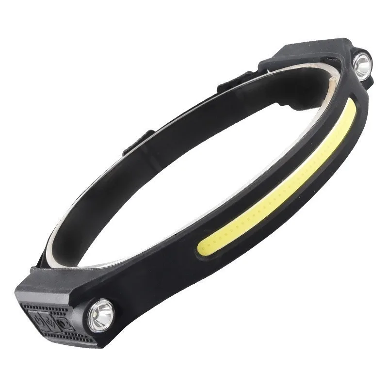 Single and Double Side Lights COB Silicone Induction Headlights LED Outdoor Type-C Rechargeable Floodlight Headlights