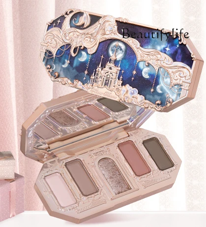 

Flower Knowledge Moonlight Mermaid Five-color Eyeshadow Matte Pearlescent Color Changing Comprehensive Disc