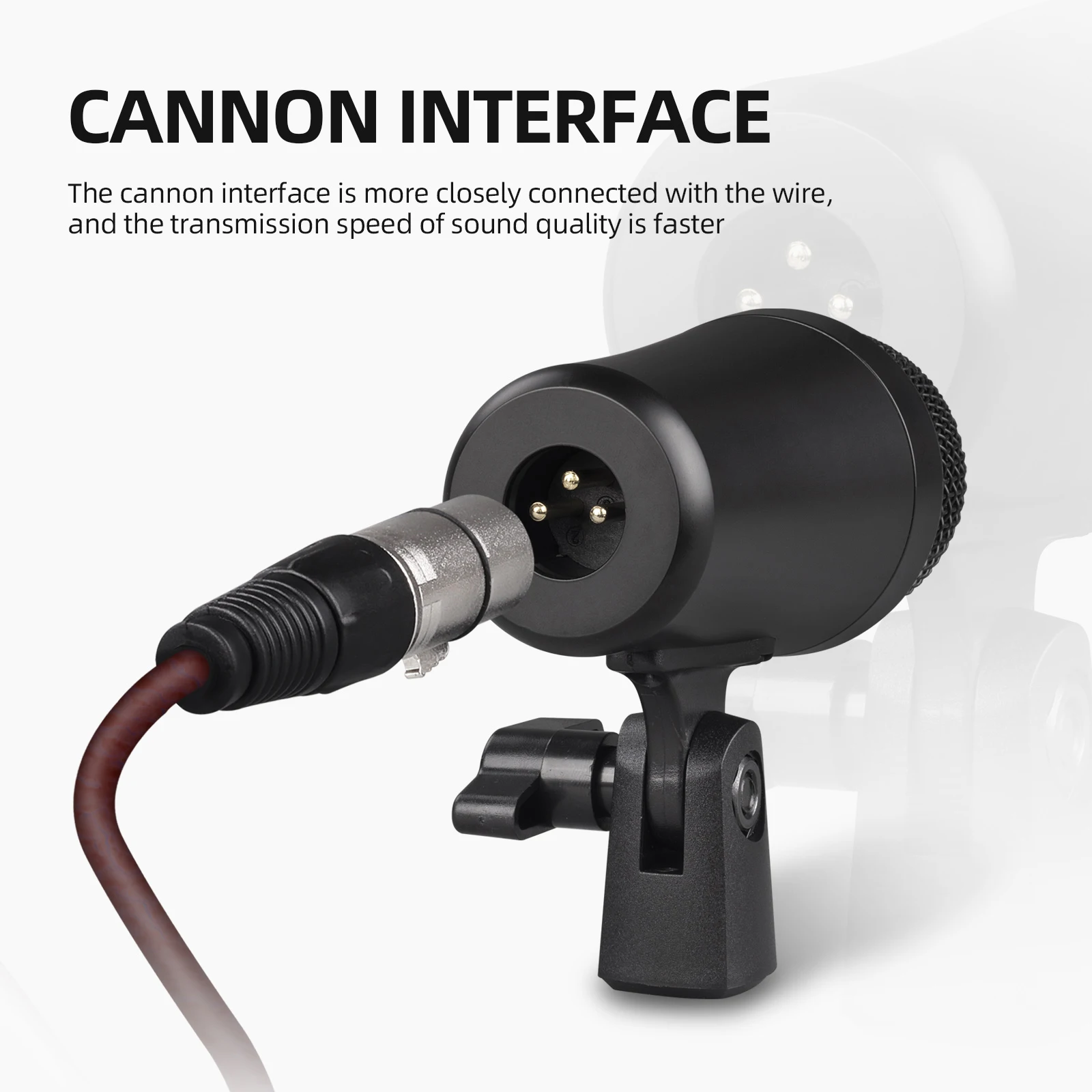 Debra DK7 Juego de micrófonos de batería con cable - Micrófonos dinámicos de 7 piezas para bajo, ruleta, tomas y platillos - Estudio/rendimiento en vivo