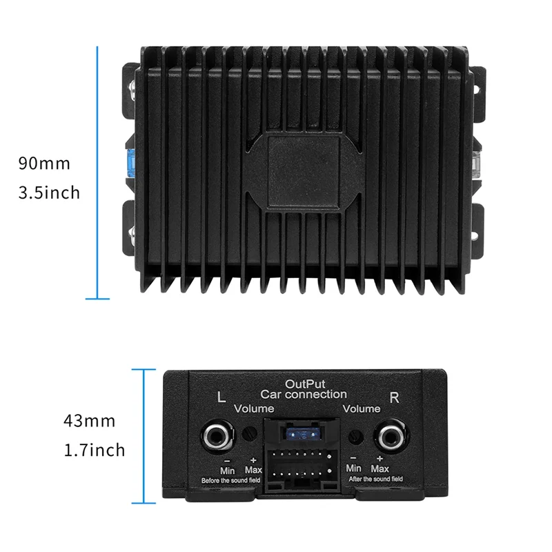 

4X 80W Car Radio Amplifier For Android Radio DSP Speaker Amplifier 4 Channel Car Audio Processor Enhance Sound Amplifier-T61C