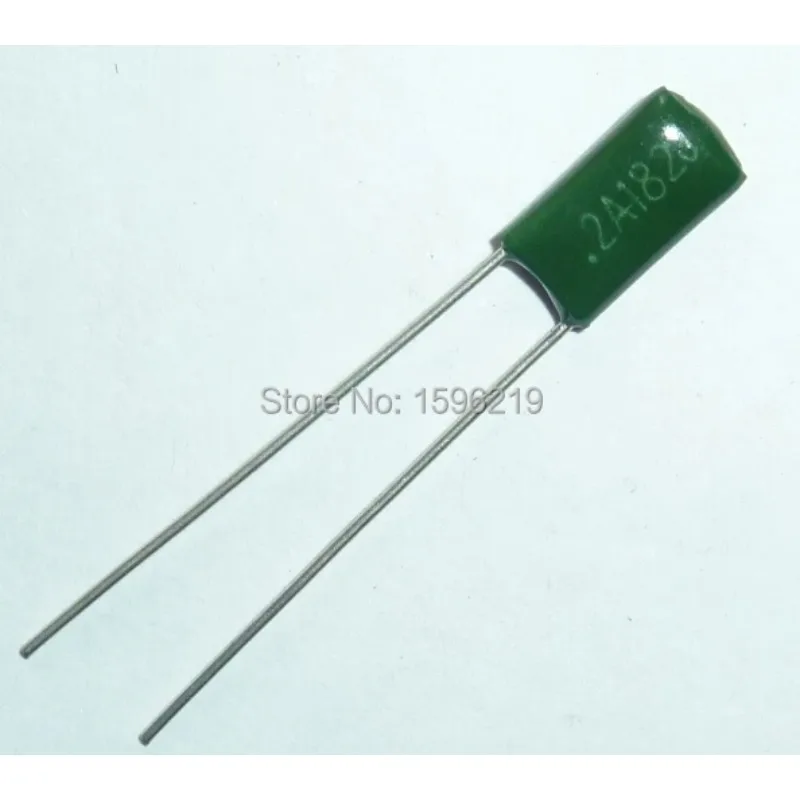 

500pcs Mylar Film Capacitor 100V 2A182J 1800pF 1.8nF 2A182 5% Polyester Film capacitor - Free Shipping