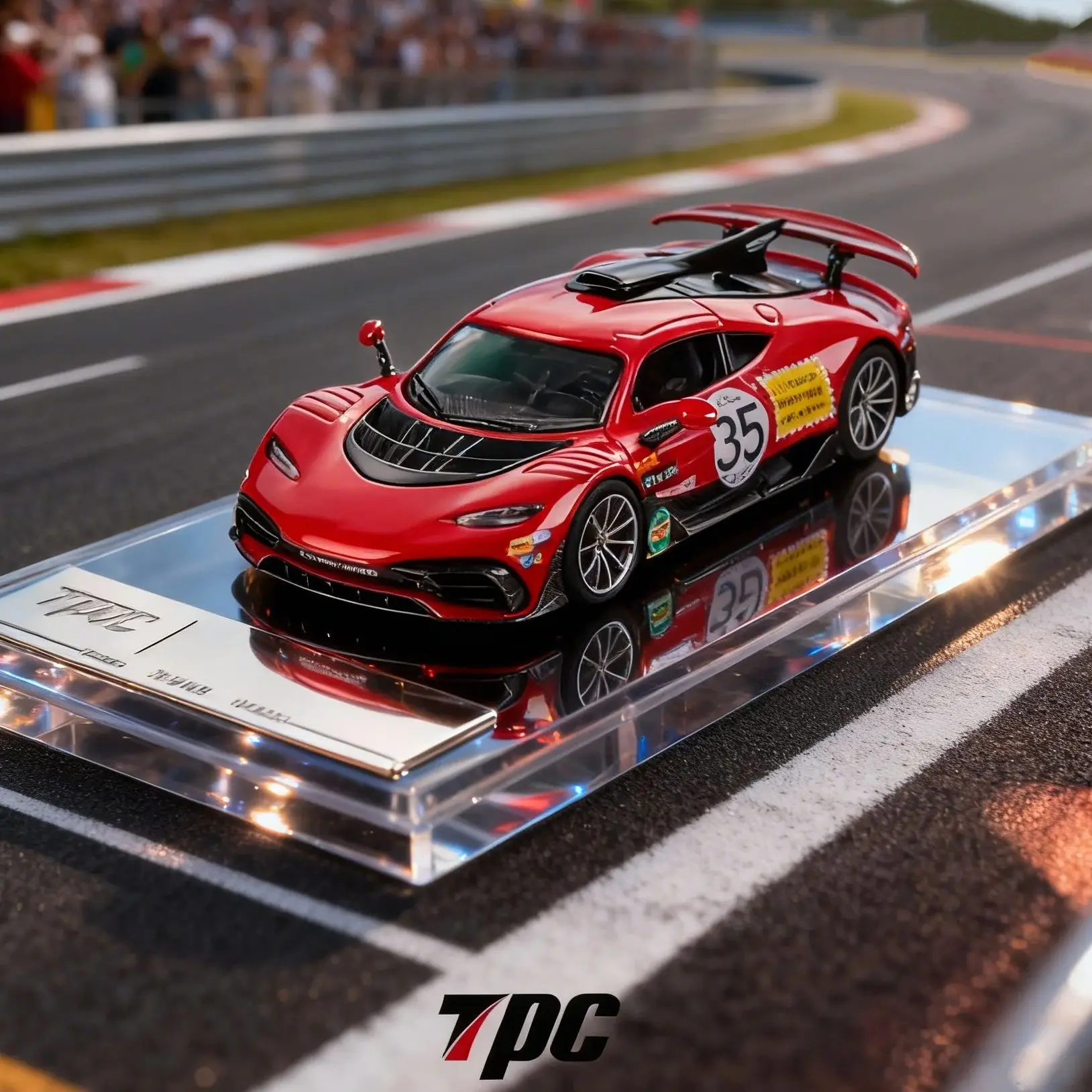 

TPC в наличии 1:64 ONE Red Pig литая под давлением диорама модель автомобиля Коллекция миниатюрных игрушек