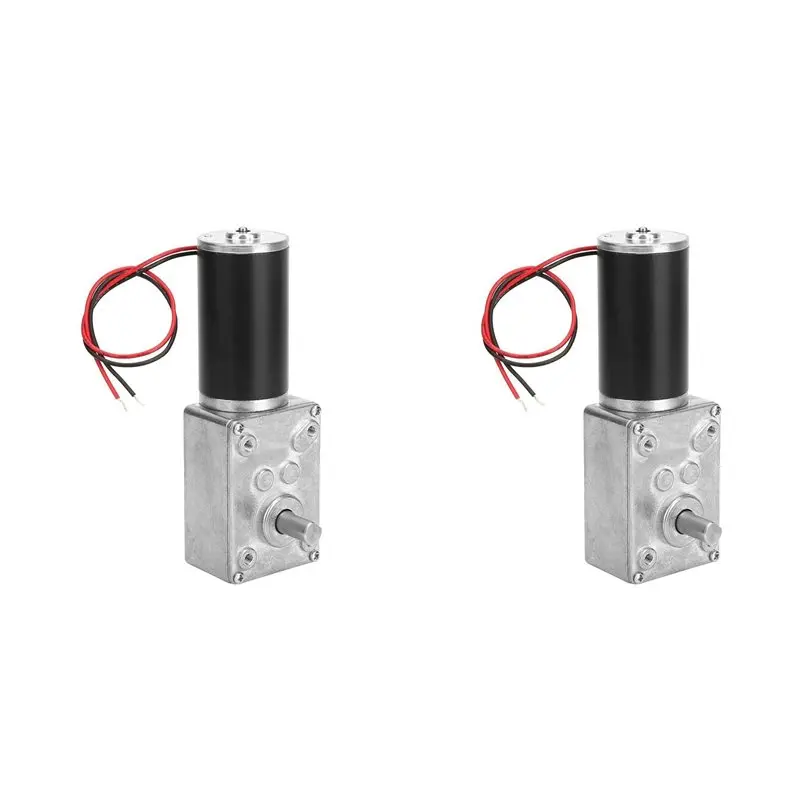 【感謝祭】2x-dc-12v-ギアモーター高トルク減速電動ギアボックスモーター可逆ギアモーター-8mm-シャフト-12v-16r