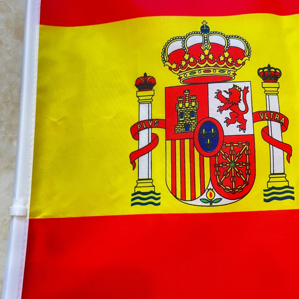 Bandera España para ventanilla de coche con mástil plástico - imagen 2