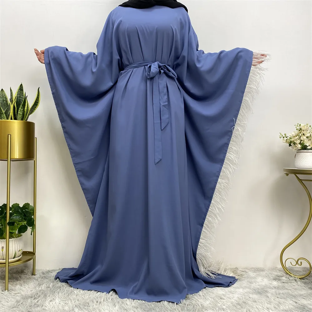 Women Eid Muslim Dress Abaya Jalabiya Morocco Party Dresses Dubai Abayas Kaftan Abaya Islam Vestidos Arab Long Robe Belt