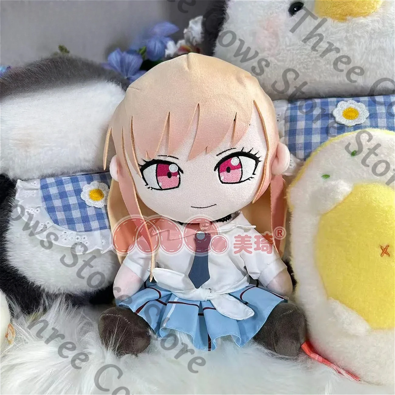 

Аниме My Dress-Up Darling Kitagawa Marin, косплей, мультяшная пушистая хлопковая подушка Maumet, кукольная подушка с принтом, подарок-талисман