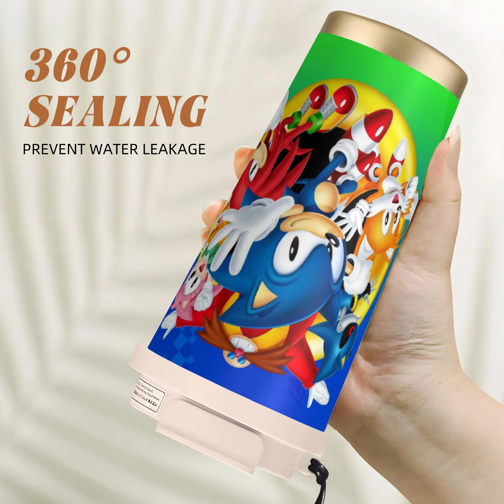 S-Shadow The Hedgehogs Stainless Steel Coffee Cup Cartoon Thermal Cup Travel Outdoor Mug Spill Proof view 6