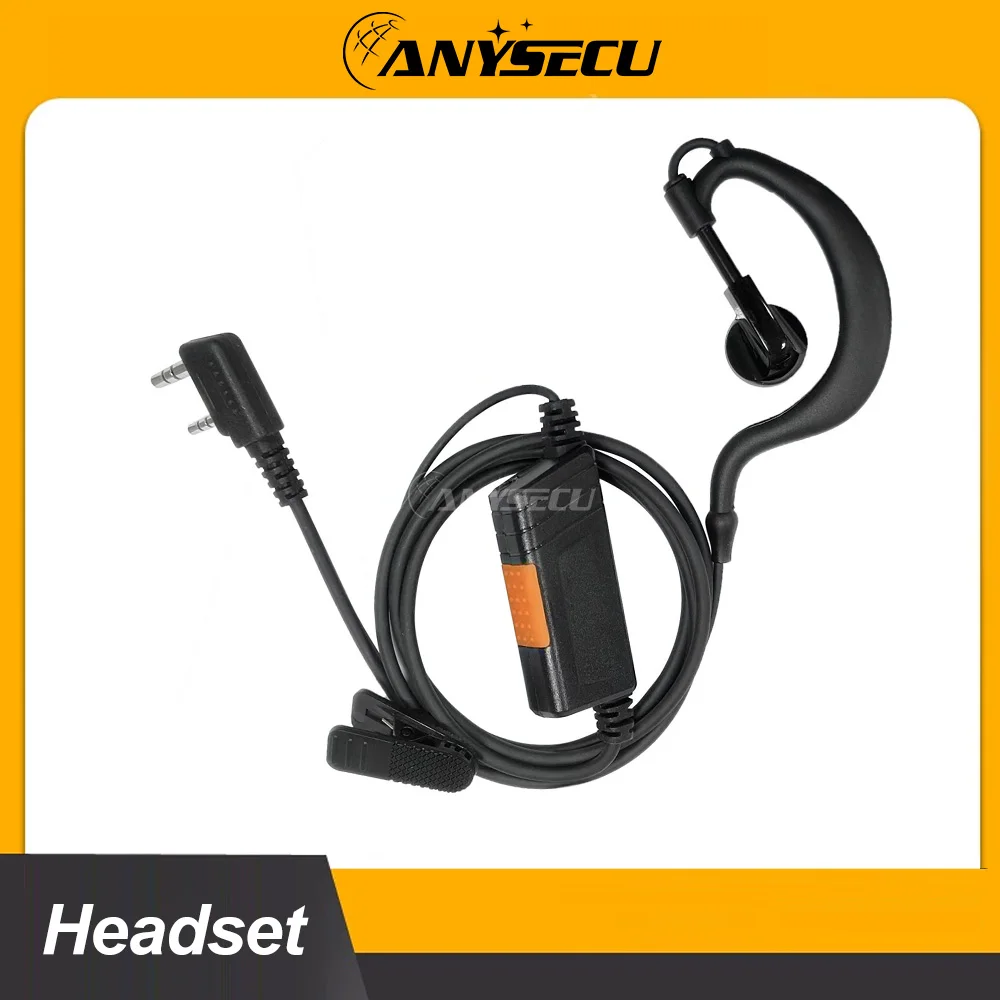 

2 шт., рация, гарнитура, наушники для Kenwood Baofeng UV-5R UV82 UV-17 UV 32 Tytera TC-UV8000 ANYSECU DM-A6 AC-215R