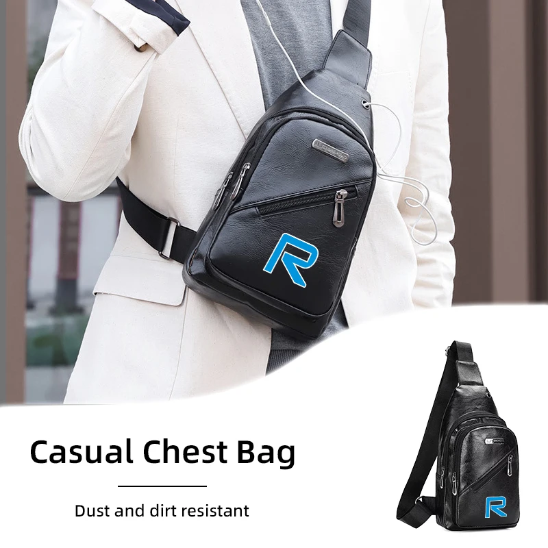 سيارة الرجال حقيبة صدر للرجال حقيبة رياضية عادية الكتف تخزين اكسسوارات لفولفو AWD C30 C70 S60 S80 S90 T6 V40 V50 V90 XC40