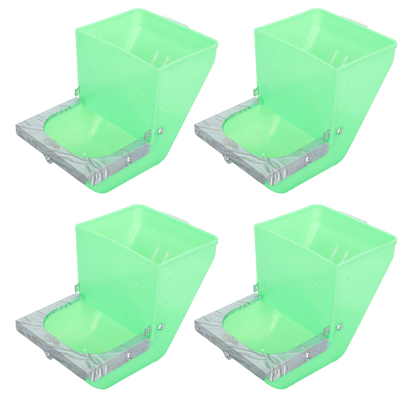 

4 Pcs Rabbit Feeding Bowl Large Capacity Durable Pet Food Dispenser Cage Accessories Plastic Feeder Container Refillable Pet