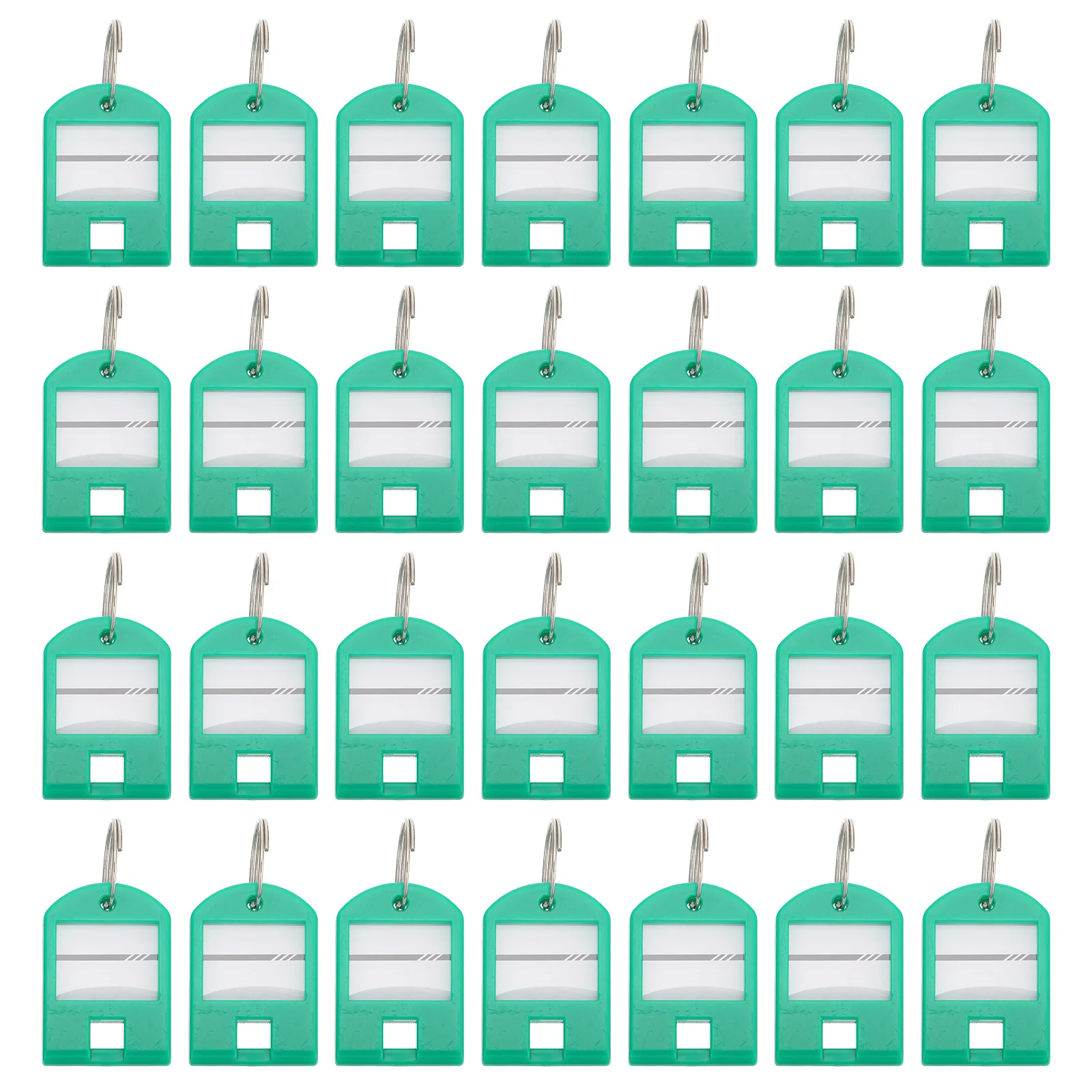 50 قطعة حلقات المفاتيح القوية معرف العلامات عدد تسميات مقاومة للصدأ للسفر المنزل مكتب استخدام العلامات الرئيسية علامة الأمتعة